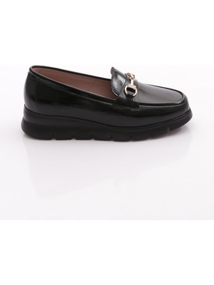 Dgn 6095 Kadin Kalin Taban Loafer Ayakkabi