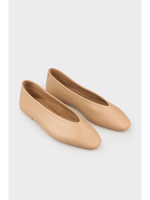 Elle Naturel Deri Kadın Günlük Ayakkabı