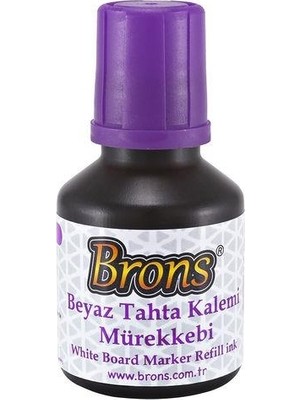 Brons Beyaz Tahta Kalemi Mürekkebi Mor 30 cc