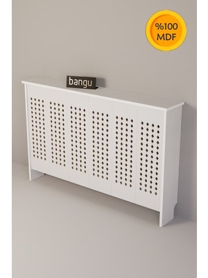 Feyza Design Kalorifer Petek Kaplama Dresuar 120 cm Beyaz