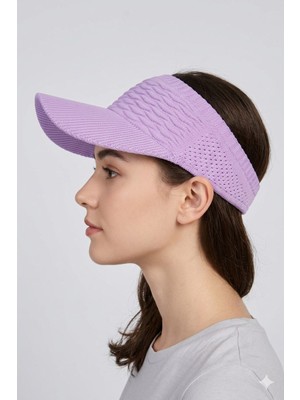 mercantoptan Yazlık Örgü Dokulu Kadın Vizör Şapka - Spor Stil