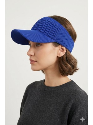 mercantoptan Yazlık Örgü Dokulu Kadın Vizör Şapka - Spor Stil