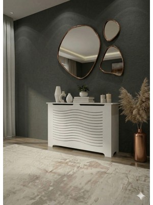 Feyza Design Kalorifer Petek Önü Kapatma 96 cm Mobilya - Beyaz