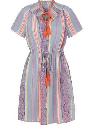 Püsküllü Mini Etnik Elbise