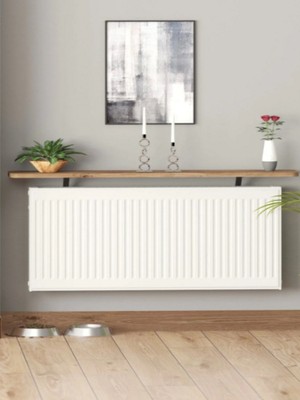 Feyza Design Oval Kesim Petek Üstü Uçan Raf Dresuar 60X18 cm Kahverengi