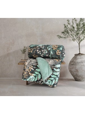 Cotton Box Velvet -Clorasa Mint- Çift Kişilik Yorgan Çift Taraflı (195X215)