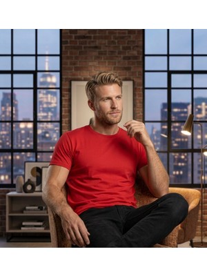 Veracraft Premium %100 Pamuk Bisiklet Yaka Unisex Basic Tişört