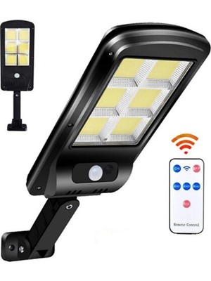 Home Dekor Hediye 1 Adet Güneş Enerjili Hareket Sensörlü Bahçe sokak Lambası 3 Modlu kumandalı Aydınlatma projektör