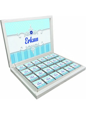Blackeye Chocolate Kişiye Özel Isimli Sünnet Töreni Çikolatası - Sünnet Düğünü Çikolatası (72 Adet Madlen Çikolata)