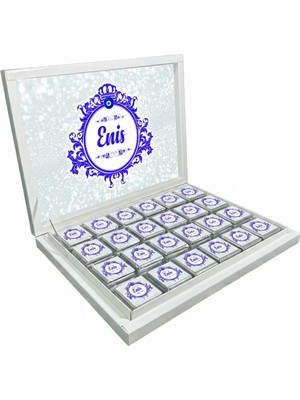 Blackeye Chocolate Kişiye Özel Isimli Sünnet Töreni Çikolatası - Sünnet Düğünü Çikolatası (72 Adet Madlen Çikolata)