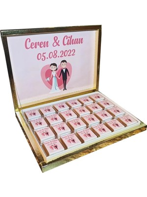 Blackeye Chocolate Söz Nişan Nikah Çikolatası 72 Adet Madlen Çikolata