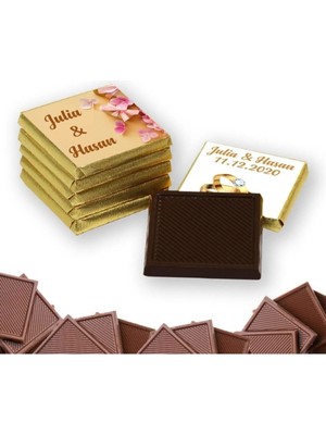 Blackeye Chocolate Söz Nişan Nikah Çikolatası - 1 kg Sargılı Sütlü Madlen Çikolata