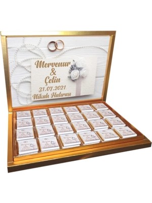 Blackeye Chocolate Söz Nişan Nikah Çikolatası 72 Adet Madlen Çikolata