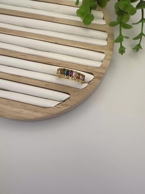 Badiva.co Ayarlanabailir Renkli Taşlı Xuping Yüzük