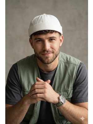 mercantoptan %100 Pamuk Retro Takke Cap Docker Yazlık Şapka