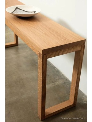 Feyza Design Kahverengi Ahşap Dresuar - 75 cm Yükseklik ve 28 cm Genişlik