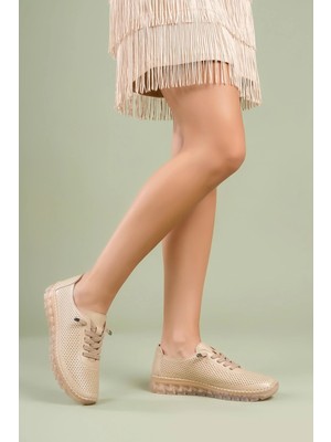 Analin Shoes Hakiki Deri Kadın Casual Ayakkabı
