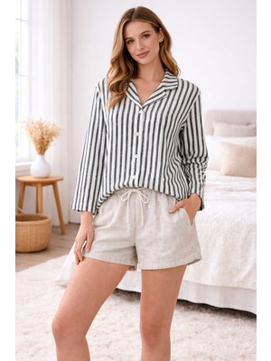 Alexandergardı Çizgili  Kadın Gömek