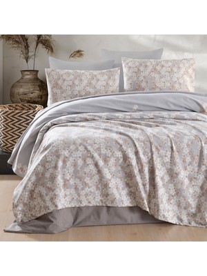 Enlora Home Baskılı Pike Takımı Tek Kişilik Piti Yaprak Rose