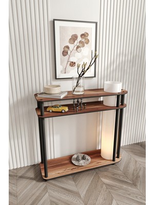 Feyza Design Bej Dresuar Madren Ceviz Yükseklik 83 cm Genişlik 90 cm