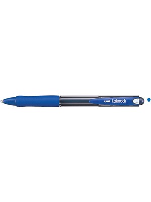 Kitabevimden Uni-Ball Tükenmez Kalem (12 Li Paket) Laknock Medium 1.0 mm Mekanik Bilye Uç Mavi SN-100