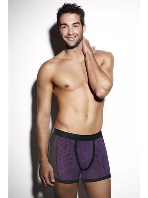 Giyim Erkek Modal Yan Fileli Puantiyeli Boxer Beruflic