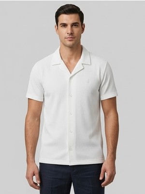 Sarez Gömlek Fitilli Yarım Kollu