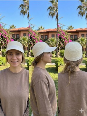 Şapkacımadam Kadın Hasır Siperlikli Şapka