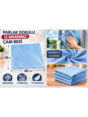 Mko Tekstil 4'lü Parlak Doku Ultra Parlatıcı Cam Bezi