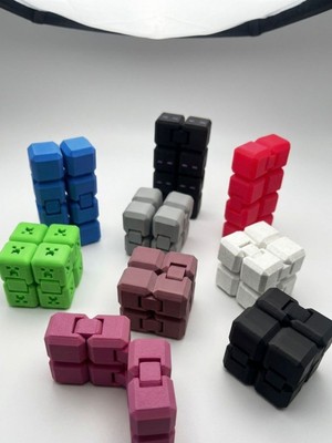 Mcy Dekor Sonsuz Küp Infinity Küp – Stres Atıcı, 3D Baskı, Eğlenceli ve Taşınabilir Fidget Oyuncağı