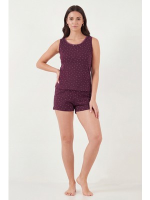 Lela Pamuklu Yumuşak Dokulu Desenli Şortlu Pijama Takımı Bayan Pijama Takımı 65770754