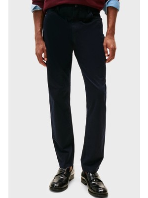 Tommy Hilfiger Pamuklu Straight Fit Normal Bel Düz Paça Pantolon Erkek Pantolon MW0MW40915 Dw5