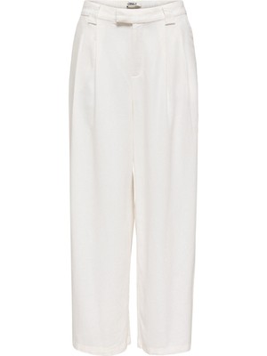 Only Onlsvea Keten Karışımlı Regular Fit Orta Bel Pantolon Bayan Pantolon 15364120