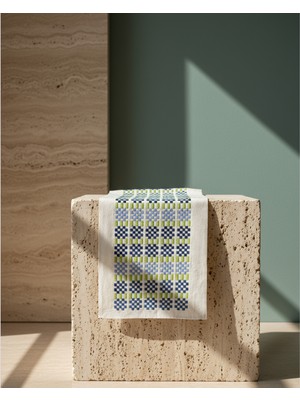 El Dokuması Masa Runner - Gün Batımı Runner - 42,5X160 cm