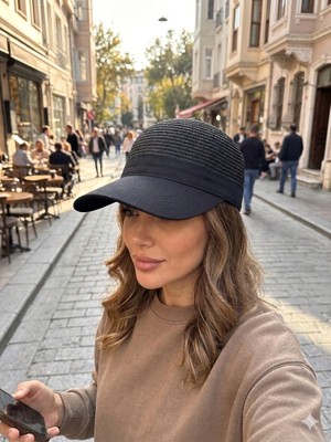 Şapkacımadam Kadın Hasır Siperlikli Şapka