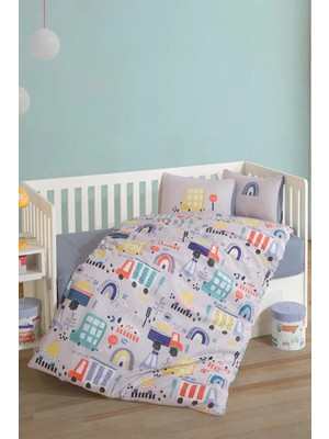Clasy Bebek Nevresim Takımı Sun Big City Mavi