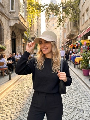 Şapkacımadam Kadın Hasır Siperlikli Şapka