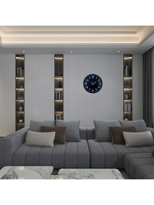 Hobilinka Siyah 36 cm Modern Duvar Saati