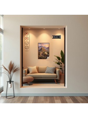 Akıllı Kağıt Türkiye Iller Tablo - Poster Bayburt (Model-45)