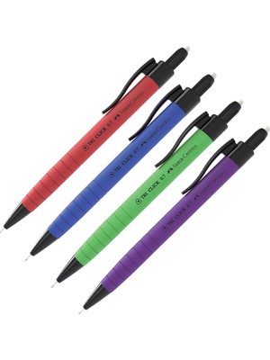 Kitabevimden Faber-Castell Versatil Kalem Tri-Click Rubberized 0.7 mm 10 Lu
