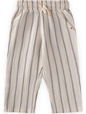 Cigit Müslin Pantolon 1-10 Yaş Çift Çizgili