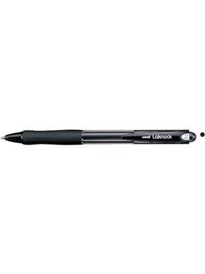 Kitabevimden Uni-Ball Tükenmez Kalem  (( 12 Adet) Laknock Medium 1.0 mm Mekanik Bilye Uç Siyah SN-100