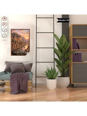 Akıllı Kağıt Türkiye Iller Tablo - Poster Amasya (Model-39)