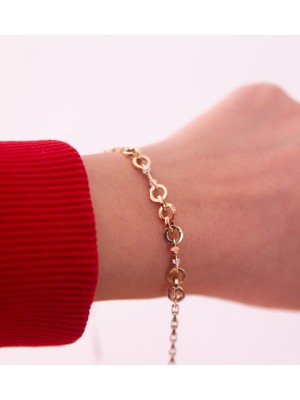 Adil İdil Kuyumculuk 14 Ayar Altın Yuvarlak Halka Bileklik