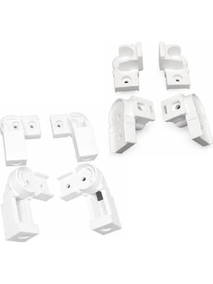 Ayrıntıshop Duşakabin Seti 1 Sabit 2 Hareketli Duşakabinler 4 Adet Kısa + 4 Adet Uzun