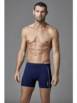 Dagi Pamuklu Compact Sport Boxer Erkek L Beden Lacivert Renkli Desen ile Rahat Kullanım D5213