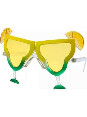Zenvia Margarita Parti Gözlüğü Sarı Renk 16X8 cm