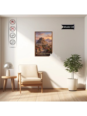 Akıllı Kağıt Türkiye Iller Tablo - Poster Afyonkarahisar (Model-38)