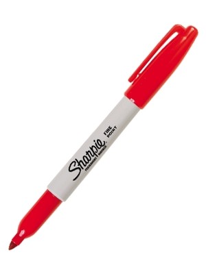 Kitabevimden Sharpie Markör Permanent Fine Yuvarlak Uçlu Kırmızı SH-0810940