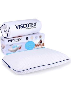 Viscotex Boyun Destekli Visco Yastık 60x40 cm Orta Sertlikte Ergonomik Tasarım